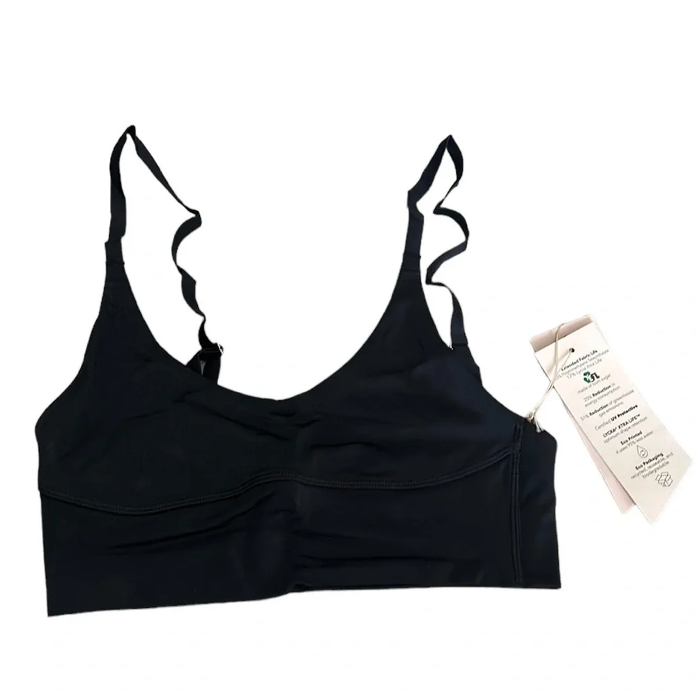 NWT Free People We Are Hah Cami BrHAH Black Bra No Padding XS